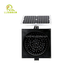 China proveedor amarillo intermitente luz de la señal de tráfico solar - Product Image 4