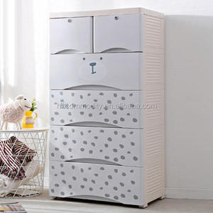 66cm Carton Bear Design organizzazione multifunzione per camera da letto giocattoli per bambini a 5 strati e cassetti per riporre i vestiti - Product Image 3