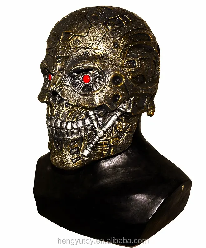 New Latex Terminator Robot Skull Mask