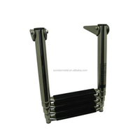 Échelle gonflable pour bateau pliable en acier inoxydable, équipement de Marine, poterie, pour natation