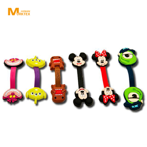 Customized shape and logo soft pvc rubber fashion cell phone cord holder - Product Image 6