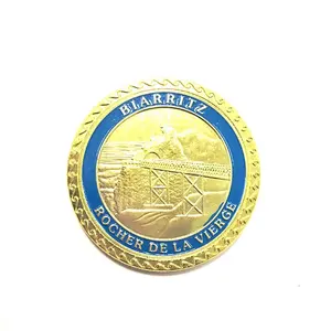 Top Quality Enamel Type And Alloy Casted Style Fantastic Commemorative Gift Metal Custom Gold Souvenir Coin