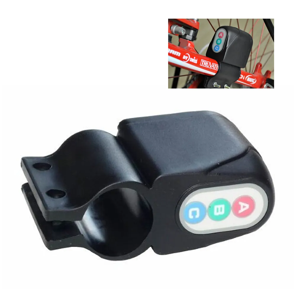 Seatpost Bar Clip Remote Control Vibration Touch Sensor Bicycle Alarm