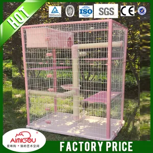 16 anos usine de bonne qualité fil métallique chien / chat / lapin cage / maison pour animaux