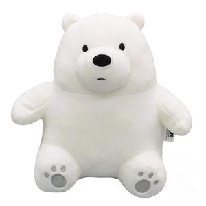 ตุ๊กตาสัตว์ยัดไส้ตัวการ์ตูนสีขาว D140ของเล่นตุ๊กตาหมีน้ำแข็งนั่ง OEM สั่งทำได้ของขวัญตุ๊กตาตัวการ์ตูน - Product Image 4