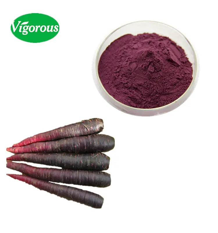 Pigmento Natural 10%-20% betacartone en polvo Extracto de zanahoria negra