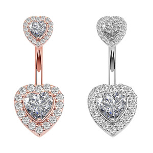Set di 6 anelli per <span class=keywords><strong>ombelico</strong></span> Sexy a forma di cuore 316L in acciaio inox <span class=keywords><strong>Piercing</strong></span> <span class=keywords><strong>gioielli</strong></span> per le donne per matrimoni o regali - Product Image 5