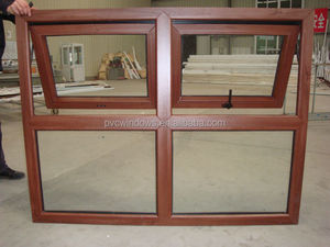 Upvc / PVC de diseño moda marco de madera de color toldo americano ventana guillotina - Product Image 1