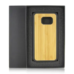 Spot capa preta embalagem para telefone caso papel personalizado embalagem caixa presente pacote telefone móvel caixas