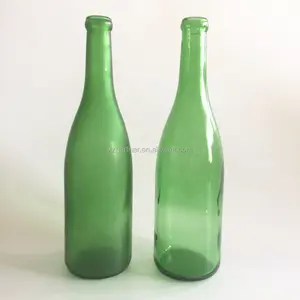 600ml frosted green beer glass bottle