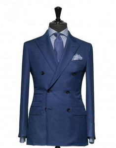 <span class=keywords><strong>Traje</strong></span> de Etiqueta <span class=keywords><strong>Azul</strong></span> <span class=keywords><strong>Marino</strong></span> para Boda, Esmoquin de 2 Piezas con Doble Botonadura para Hombre YF027 - Product Image 2