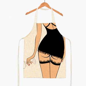 Bán Buôn Giá Thấp Thời Trang Nhà Bếp Mềm Giá Rẻ Hot Sexy Người Phụ Nữ Mô Hình In Tạp Dề Tạp Dề - Product Image 3