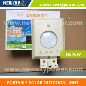 todo en uno al aire libre luz del sensor del interruptor echargeable de luz led de alta potencia led de luz solar - Product Image 5