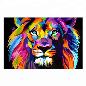 Impresión en Lienzo, Pintura de Animales, Diseño Original, Arte Pop Moderno - Product Image 1