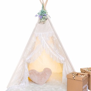 Decoración hecha a mano del juego de los niños <span class=keywords><strong>tipi</strong></span> <span class=keywords><strong>tienda</strong></span> Playhouse del teepee - Product Image 2