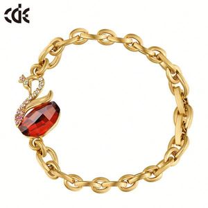En acier inoxydable bijoux <span class=keywords><strong>cristal</strong></span> Swan Bracelet fermoir, Mode or Bracelet <span class=keywords><strong>2015</strong></span> - Product Image 5