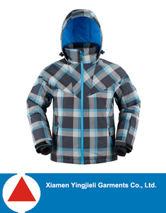 nuevo estilo de invierno al aire libre a cuadros de esquí <span class=keywords><strong>chaqueta</strong></span> impermeable niños <span class=keywords><strong>chaqueta</strong></span> de <span class=keywords><strong>nieve</strong></span> - Product Image 1