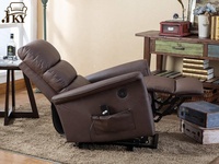 Geeksofa Vente en gros de meubles Fauteuil électrique Okin en tissu PU pour personnes âgées