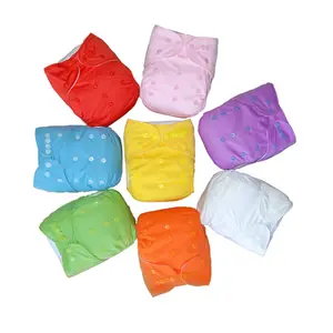 बच्चे कपड़ा डायपर के साथ रंगीन बटन ऑनलाइन बिक्री पारिस्थितिक कपड़ा धो सकते हैं डायपर