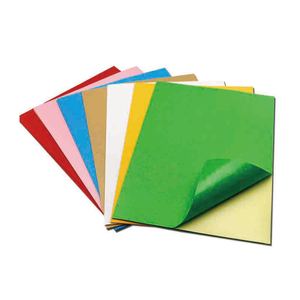 Papel Adhesivo A4 de Color, Suministro Personalizado, Papel Adhesivo Económico Tamaño Carta, Premium, 100% Pulpa de Madera, Alta Adhesión, Fábrica de China - Product Image 1