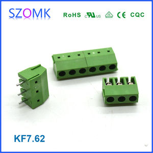 送料無料 10 個のネジ端子台コネクタ、3 ピン、5.08mm 間隔、ストレートニードル - Product Image 4