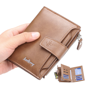 Baellerry Fashion New Style <strong>Men's</strong> Short Section PU Leather Wallets With Hasp,Blocking Card Holder Zipper <strong>Purse</strong> <strong>for</strong> <strong>Man</strong> - Product Image 1