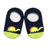 Chaussettes antidérapantes pour tout-petits - Chaussettes décontractées respirantes en tricot écologiques avec motif jacquard dinosaure pour les jeux d'automne
