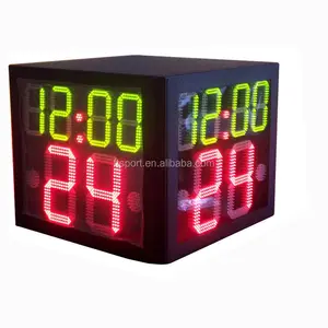 Montre de basket-ball à trois côtés, horloge de 24 secondes pour compétition