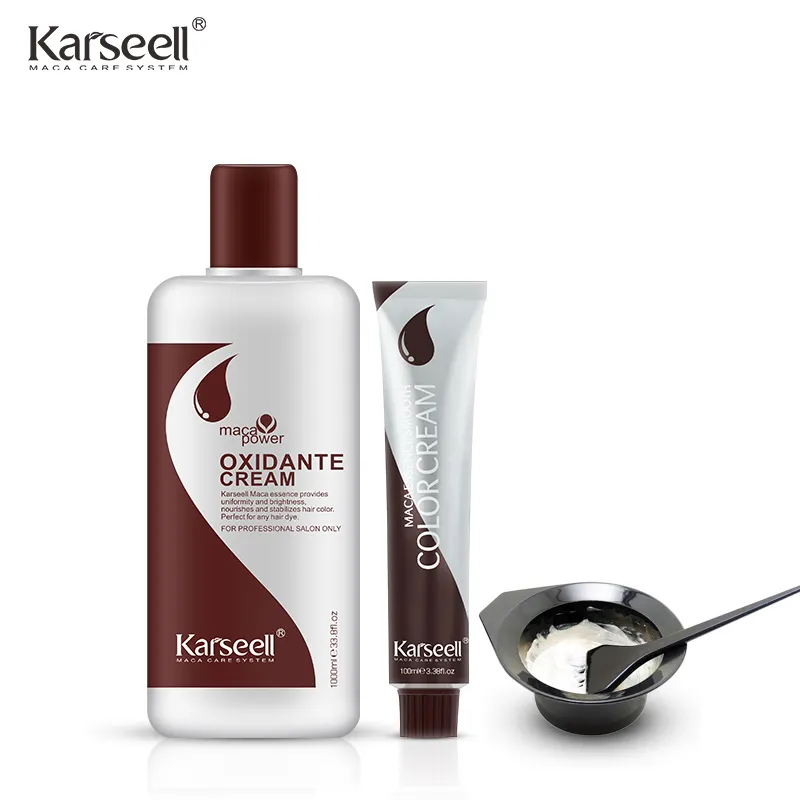 Karseell bajo amoniaco Henna tinte crema permanente para el cabello