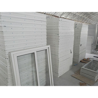 Fenêtre coulissante horizontale en PVC à 2 rails de conception européenne avec grille, moustiquaire magnétique et volet anti-insectes