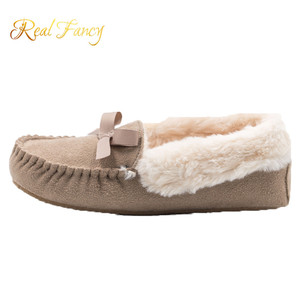 Nuove Pantofole da Donna con Fodera in Ecopelliccia, Stile Mocassino per Interni - Product Image 4