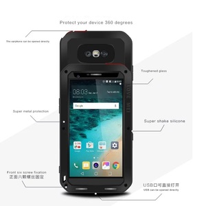 Lovemei aluminio metal Shell Gorilla glass protector resistente cubierta de <span class=keywords><strong>gran</strong></span> alcance para <span class=keywords><strong>LG</strong></span> 3 4 5 6 V10 v20 V30 - Product Image 3