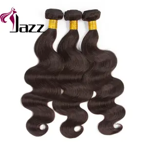 Número de cor #2, 8 "-30" cabelo peruano destaques cabelo castanho escuro feixes de cabelo humano