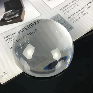Честь хрустального красивого высококачественного прозрачного купольного стеклянного пресс-папье для подарков