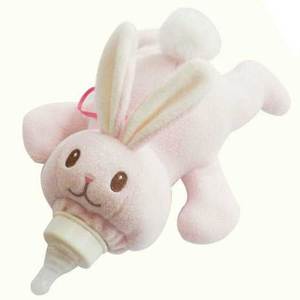 Cute Bunny Infants 'Biberón Cubierta Material polar con relleno de algodón PP Juguete de conejo de <span class=keywords><strong>peluche</strong></span> y portabotellas para mantener el calor - Product Image 1
