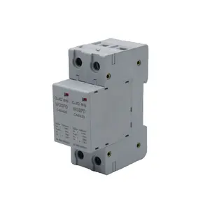 QJC Pole Surge Protective 380V Spd Surge Protection Devices Factory Price 20KA-40KA 2P 2 Plastic Ac Surge Protector Dc T1 T2