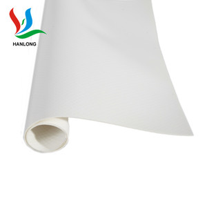Résistance à la flamme blanc et rouge PVC bâche tente matériaux - Product Image 2