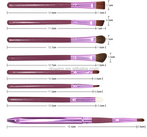 Alta calidad 12 unids maquillaje natural del pelo de la cabra de maquillaje cepillo con fasion embalaje - Product Image 2
