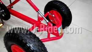 Kart à pédales robuste pour enfants et adultes avec piste de support gonflable - Product Image 6
