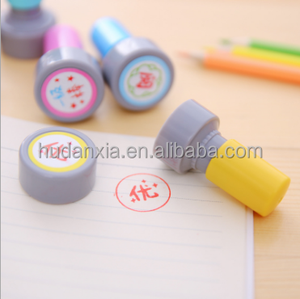 Fotosensibile timbro cartone animato per <span class=keywords><strong>bambini</strong></span> sigillo sigillo ricompensa incoraggiare inchiostro studente di cancelleria inciso capitolo timbro di plastica - Product Image 3