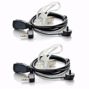 Talkie-walkie casque D'air Écouteur Acoustique Baofeng Radio 2 Broches PTT Transparent Micro Casque K Port UV-5R - Product Image 1