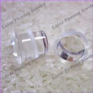[GB-426] High Polish New Style Pyrex Glass Ear Plugs Tunnel Piercing