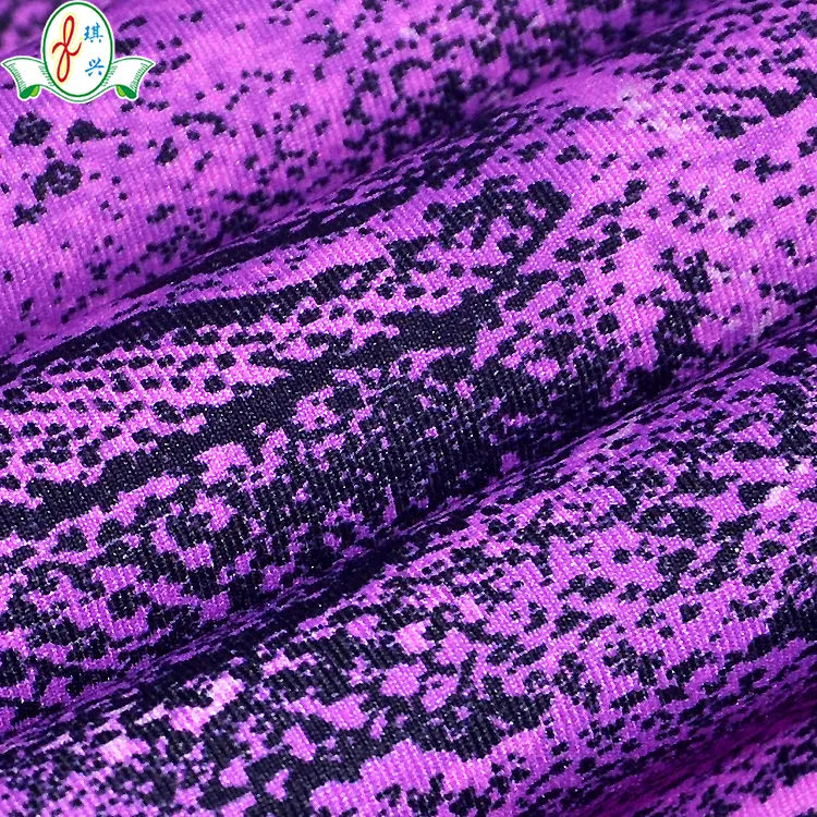 High Quality Lycra Polyester Fashion Snake Skin Print Sportswear Fabric