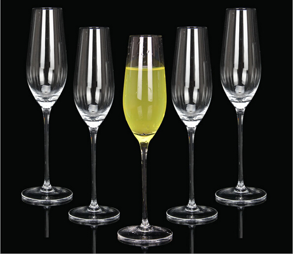 Wholesale Customized Logo Wedding Crystal Glow Champagne Wine Glass champagne glass flutes