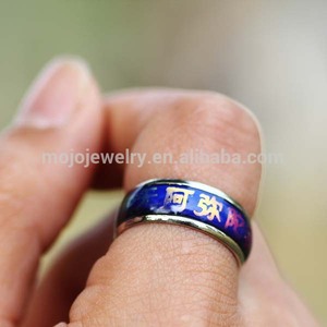 Personnalisé croire bague éternité 2015 Yiwu usine Couple's anneau d'humeur - Product Image 4