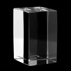 Cube en cristal K9, cube en verre, logo personnalisé gravé au laser 3d, meilleure qualité, pièces