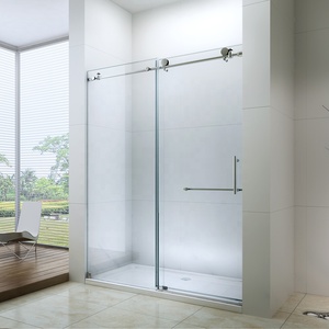 Portes de douche en verre intelligentes sans cadre pour salle de bain modernes préfabriquées avec garantie de 2 ans facile à nettoyer et à installer - Product Image 2