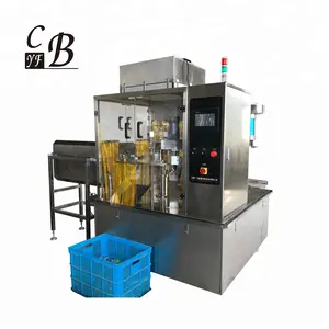 Stand up pouch with spout filling sealing capping packing machine for juice