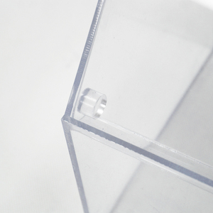 Boîte à bonbons et cookies en acrylique, récipient transparent, <span class=keywords><strong>pour</strong></span> le stockage des aliments, avec fente <span class=keywords><strong>pour</strong></span> étiquette de prix, ml - Product Image 6