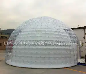 Dayanıklı Büyük şişme bahçe çadırı Şeffaf PVC şişme balon çadır/Şişme Net Kubbe/Şişme Igloo